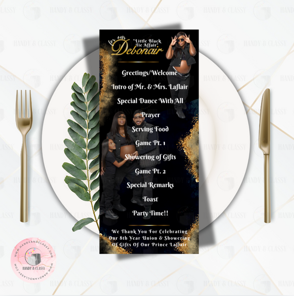 Custom Menu Card (Digital File)