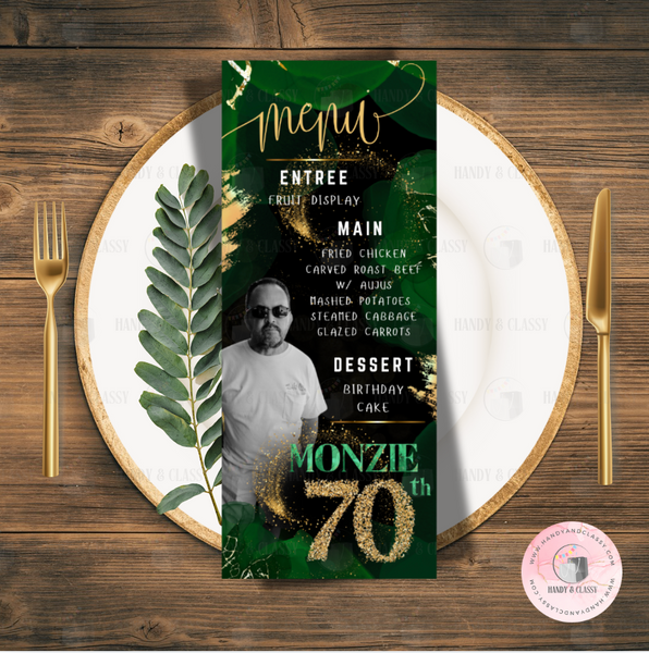 Custom Menu Card (Digital File)