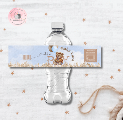 Personalized Water Bottle Label (Digital Design)