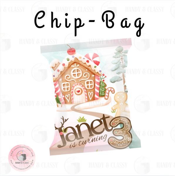 Gingerbread Printable Party Favor (Digital Design)