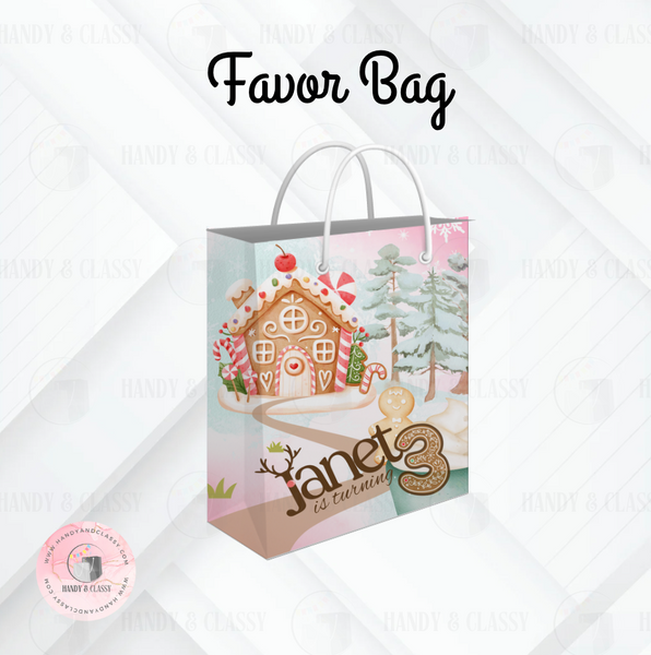 Gingerbread Printable Party Favor (Digital Design)