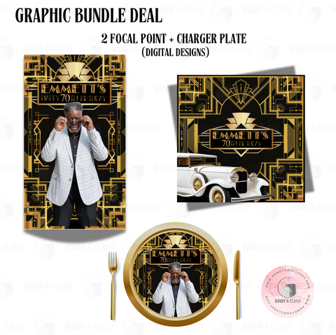 GRAPHIC Bundle Deal - 2 Focal Point + Charger Plate (Digital Designs)