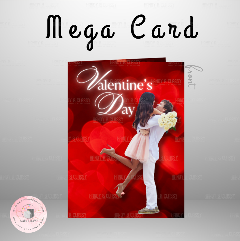 Custom Mega Jumbo Valentine's Card (Digital Design)