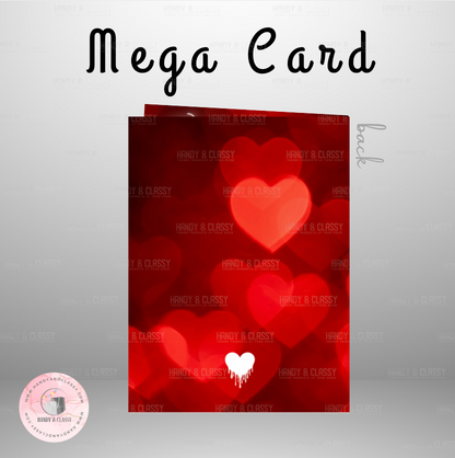 Custom Mega Jumbo Valentine's Card (Digital Design)