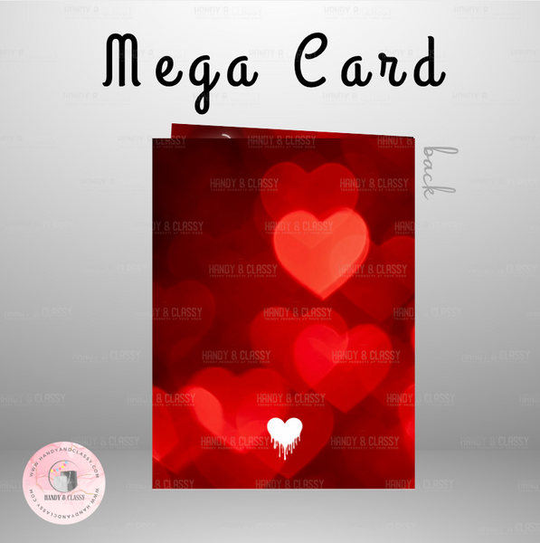 Custom Mega Jumbo Valentine's Card (Digital Design)