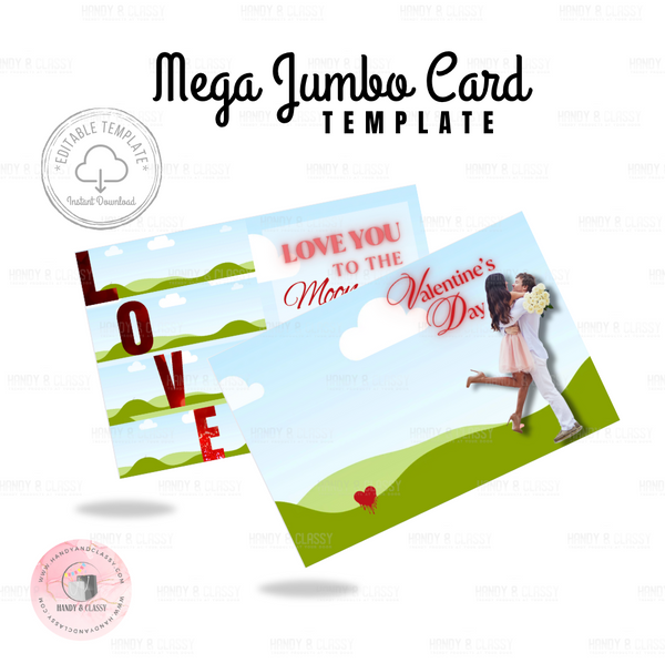 Mega Jumbo Card Template (Editable)