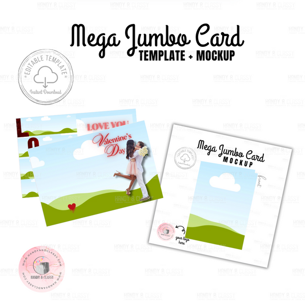 Mega Jumbo Card Template (Editable)