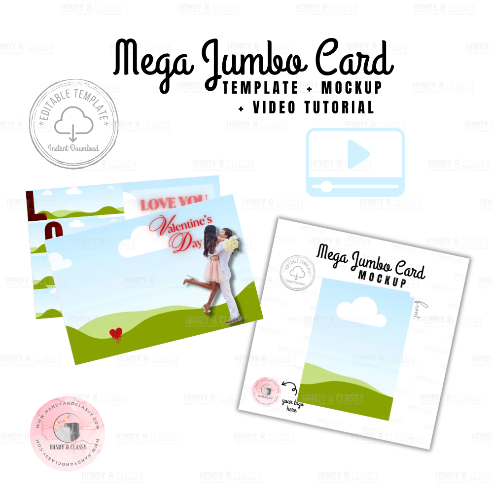 Mega Jumbo Card Template (Editable)