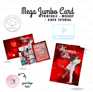 Mega Jumbo Valentine Printable (Editable)