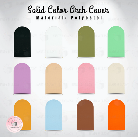 Solid Color Arch Cover (Material: Polyester)