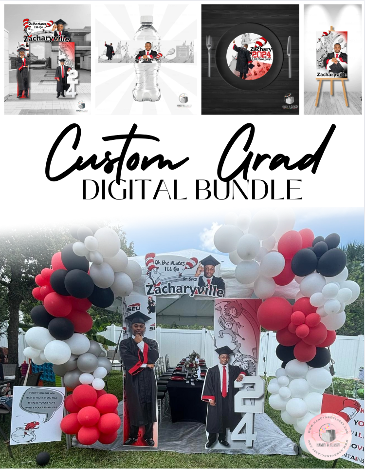 Custom DELUXE GRAD Bundle (Digital Design) – HandyandClassy