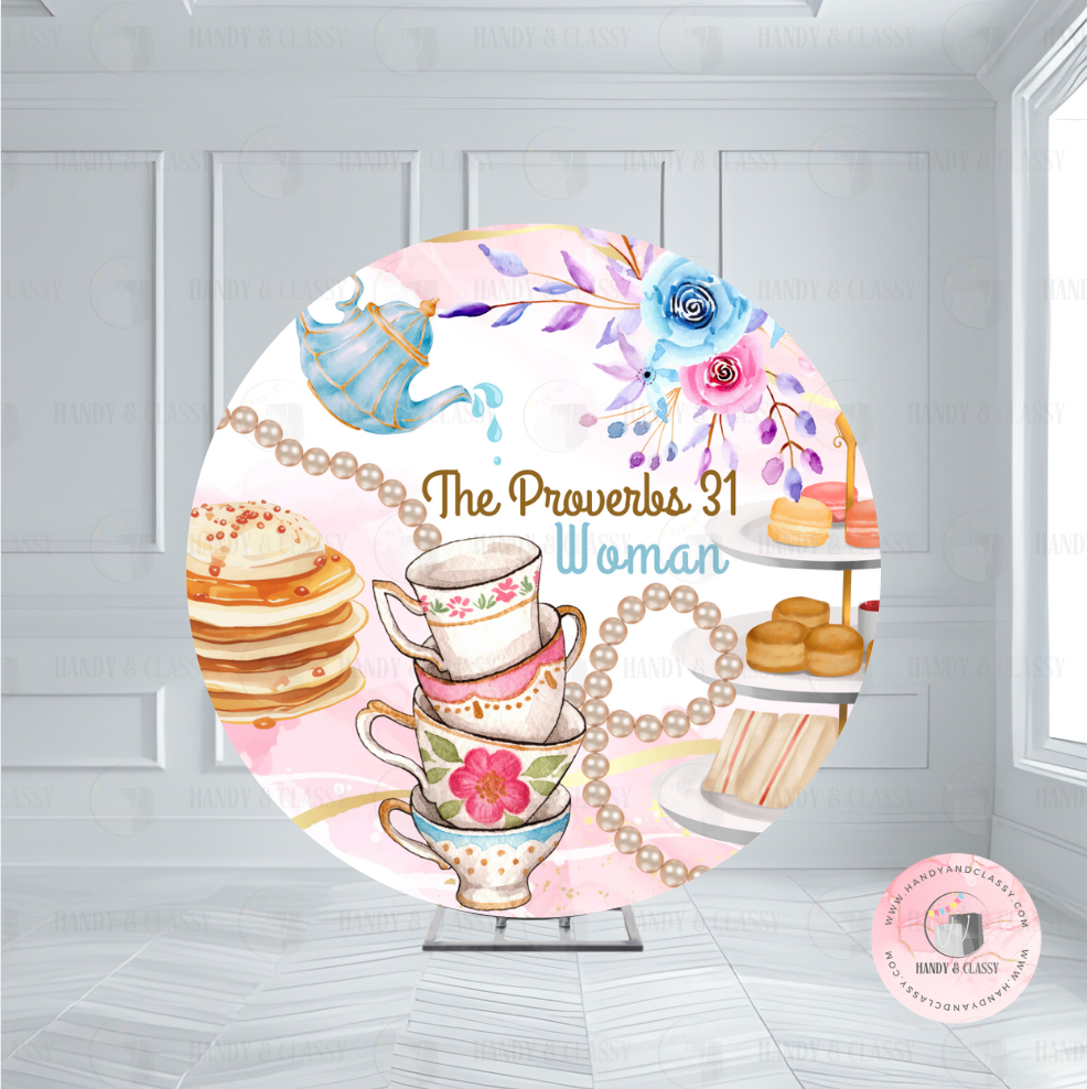 Custom Round Covers (Material: Spandex-Elastic Fabric)