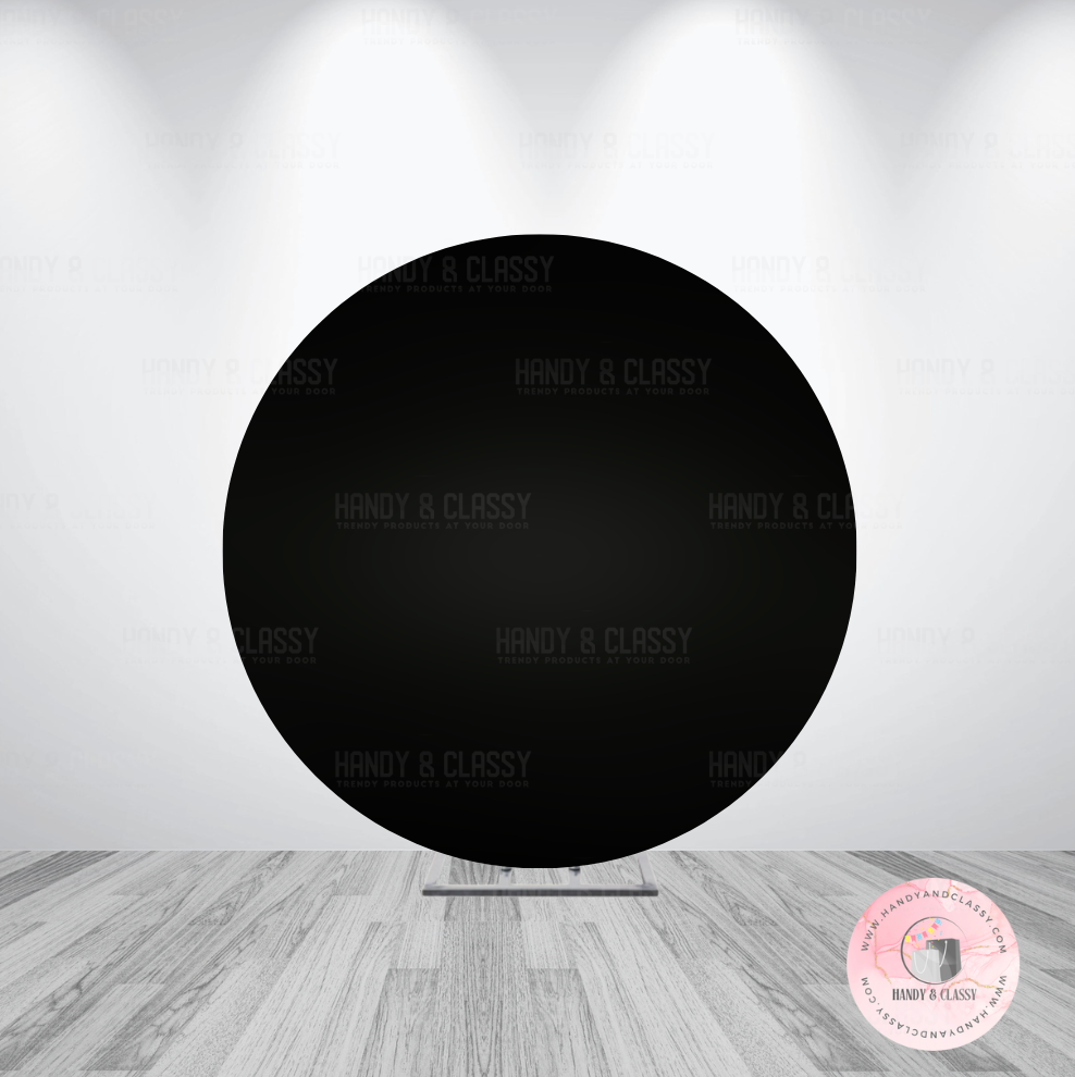 Plain Colour Round Cover (Material: Polyester)