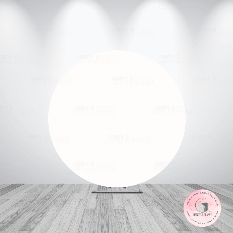 Plain Colour Round Cover (Material: Polyester)