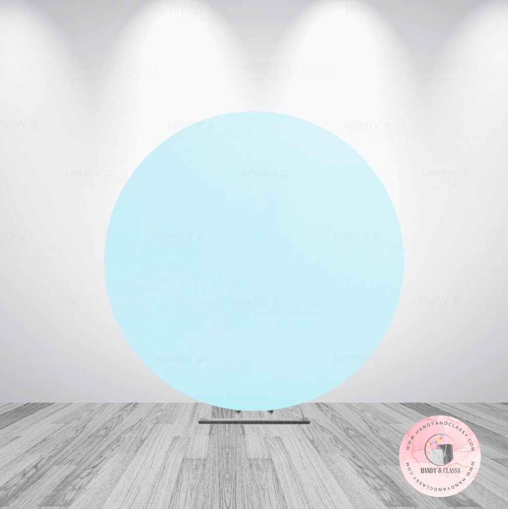 Plain Colour Round Cover (Material: Polyester)