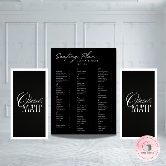 Seating Chart Sign (Design, Print & Ship)