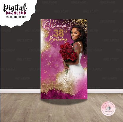 Bridal Fuschia Design (Digital File)