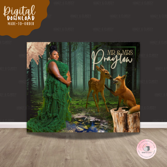 BabyShower in the Forest Design (Digital File)