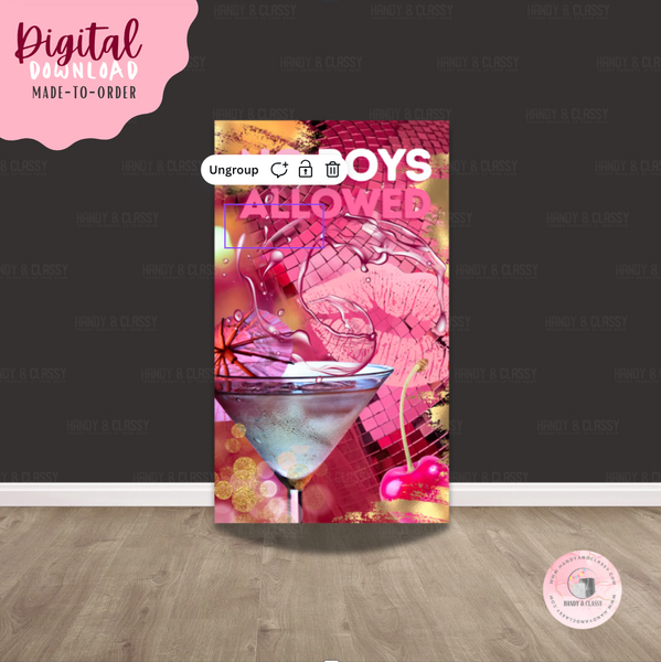 NO BOYS ALLOWED Design (Digital File)
