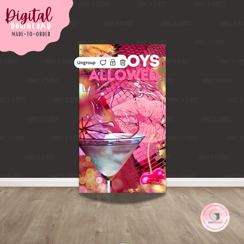 NO BOYS ALLOWED Design (Digital File)