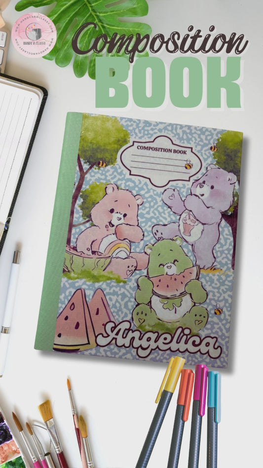 Composition Book Template (Editable)