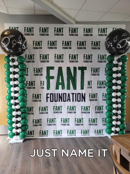 Custom Step & Repeat Backdrop (Material: Vinyl or Microfiber)