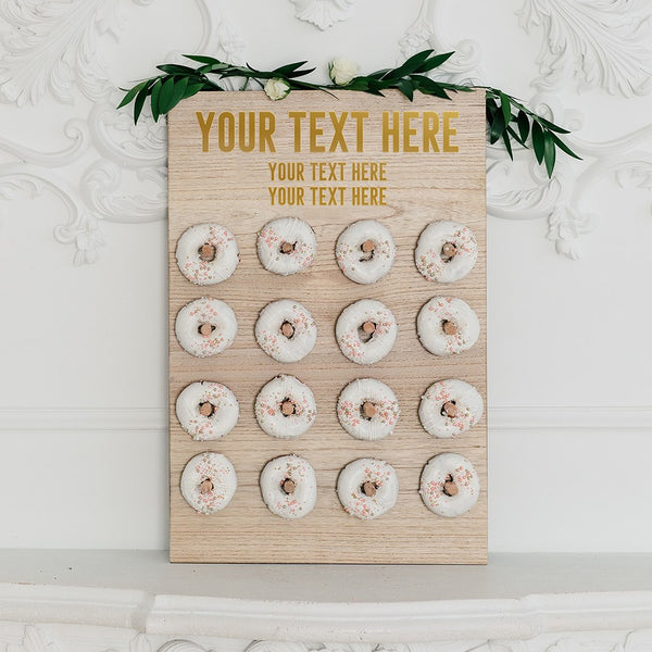 Personalized Wooden Donut Display