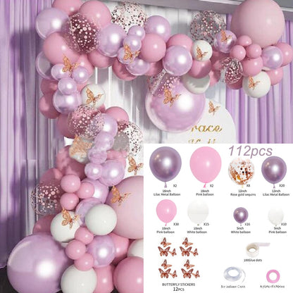 Pink Blue Balloon Arch Kits
