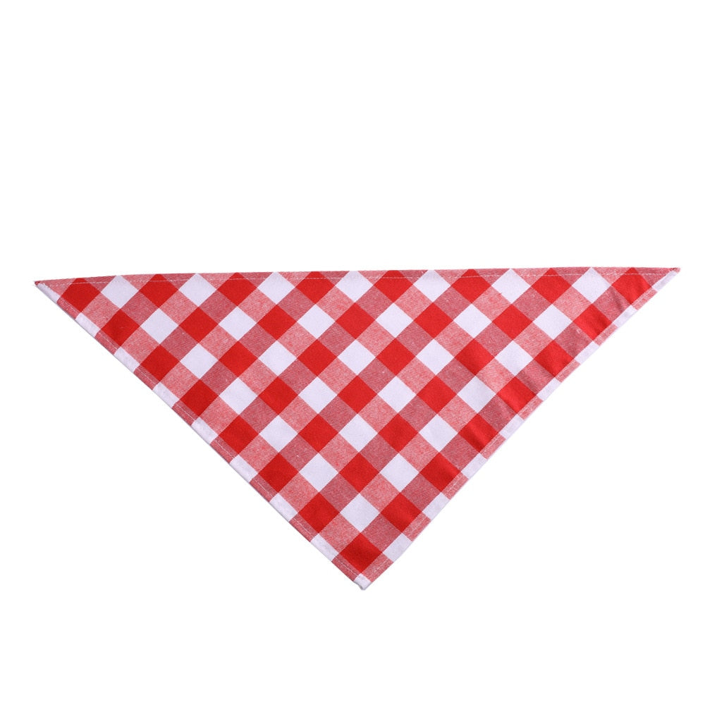 Personalized Dog Plaid Bandana