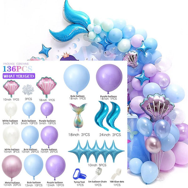 Mermaid Pastel Balloon Arch Kit
