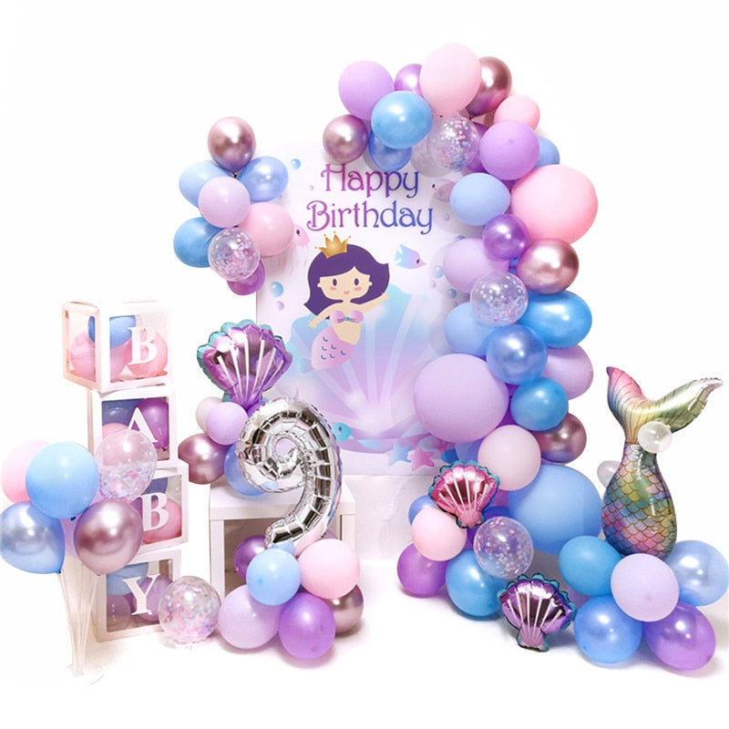 Mermaid Pastel Balloon Arch Kit