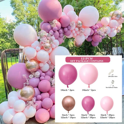 Pink Blue Balloon Arch Kits