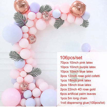 Pink Blue Balloon Arch Kits