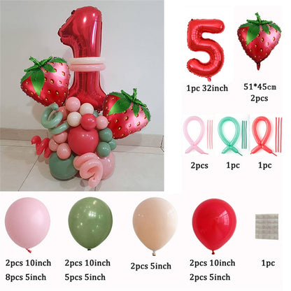 Strawberry Balloon Arch Kits