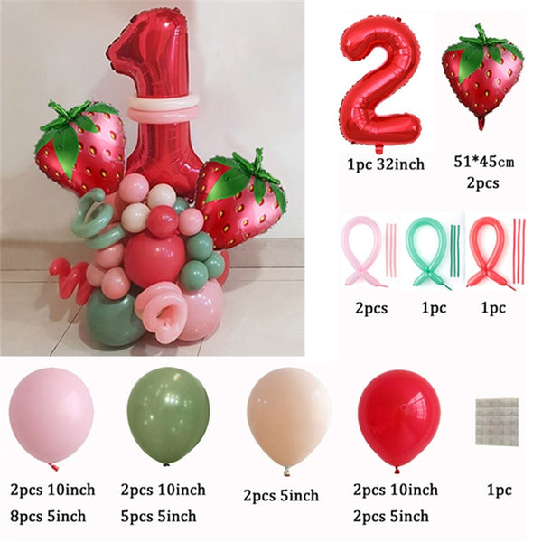 Strawberry Balloon Arch Kits