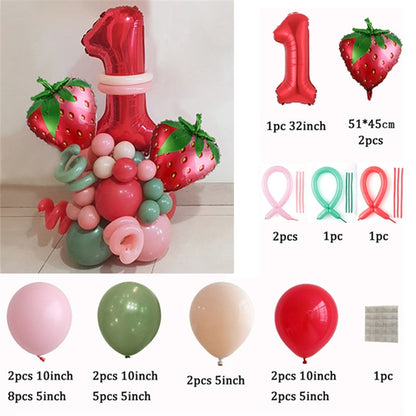 Strawberry Balloon Arch Kits