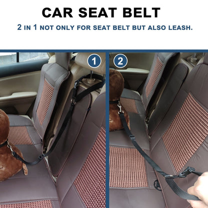 Pet Car Seat Belt - Two-in-one