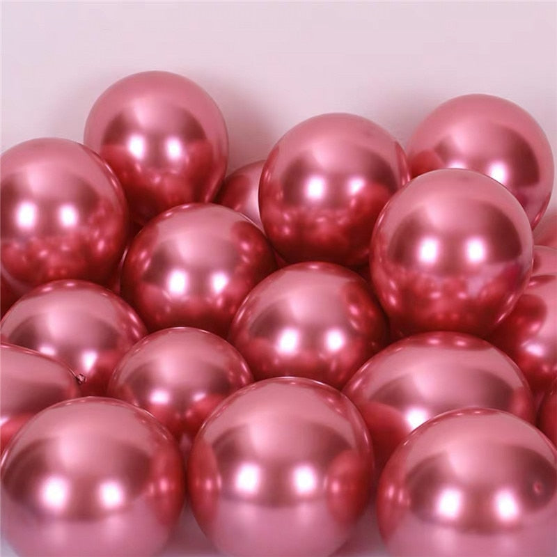 Metal Latex Balloons (Different Colours)