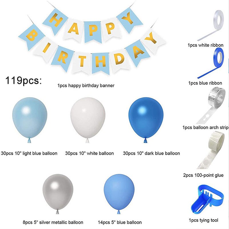 Blue Balloon Arch Kits