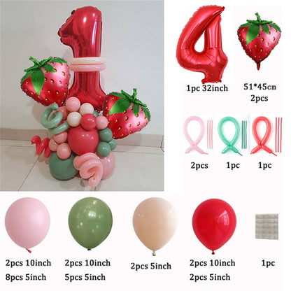 Strawberry Balloon Arch Kits