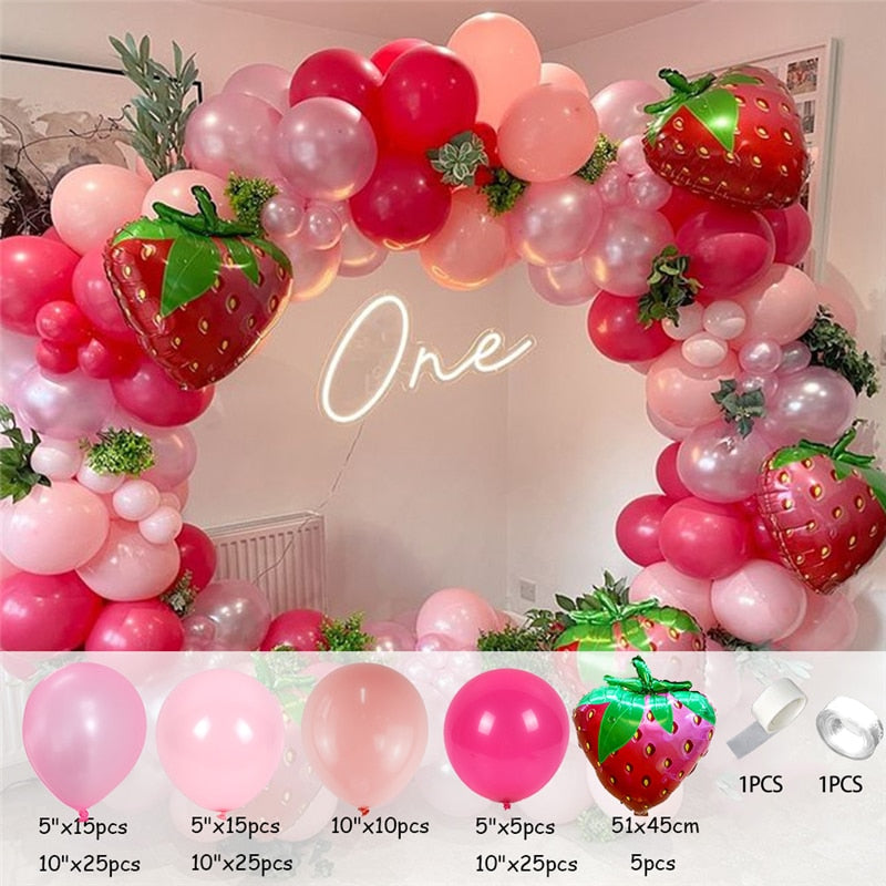 Strawberry Balloon Arch Kits