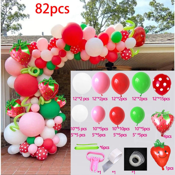 Strawberry Balloon Arch Kits