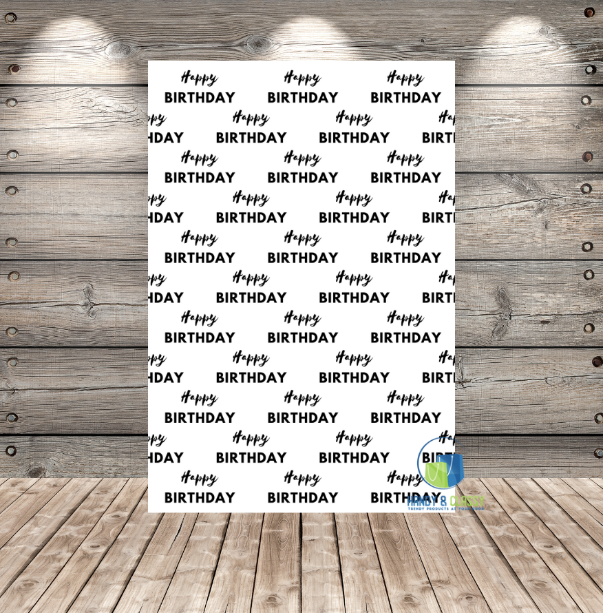 Custom Step & Repeat Backdrop (Material: Vinyl or Microfiber)