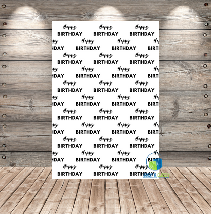 Custom Step & Repeat Backdrop (Material: Vinyl or Microfiber)