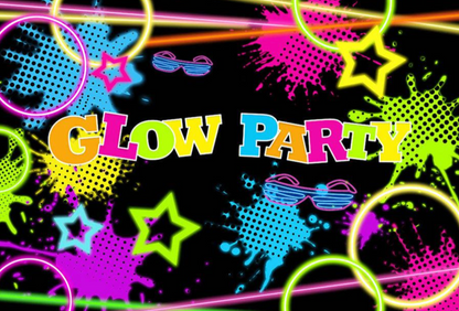 Glowing in Neon Backdrop (Material: Vinyl)