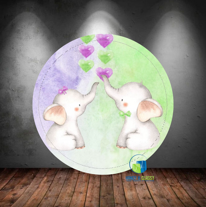 Custom Round Cover (Material: Polyester)