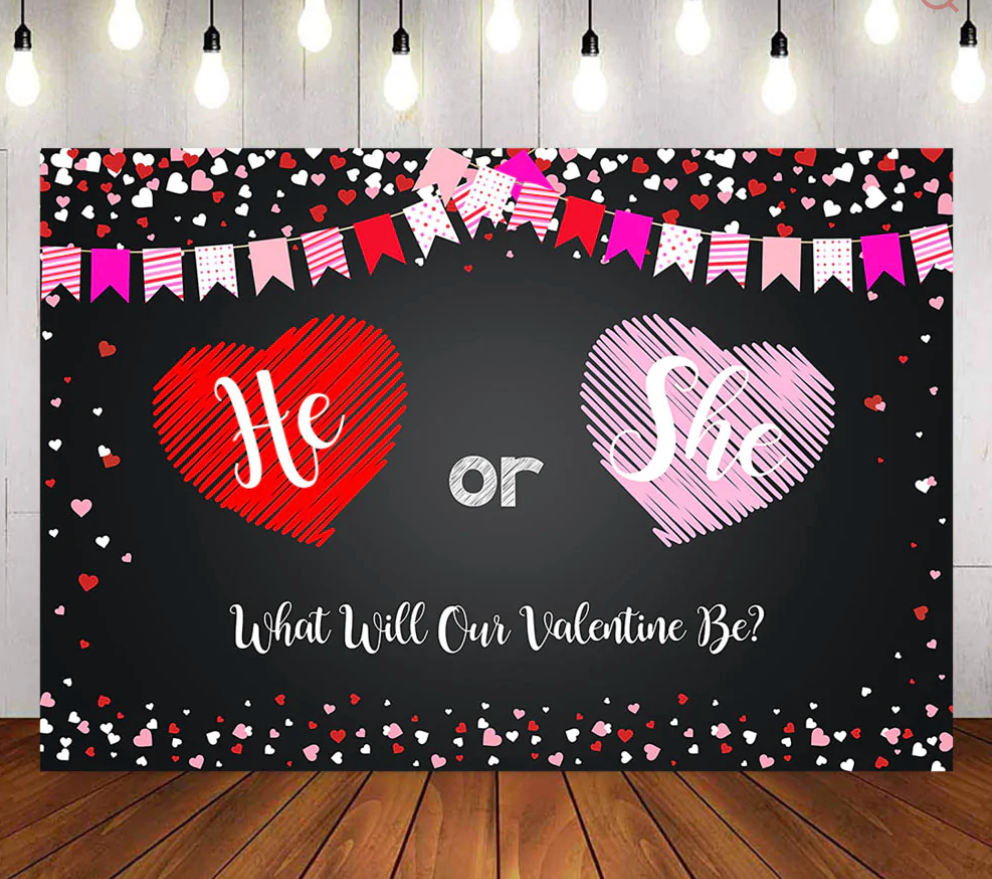 Sweet Hearts Backdrop (Material: Vinyl)