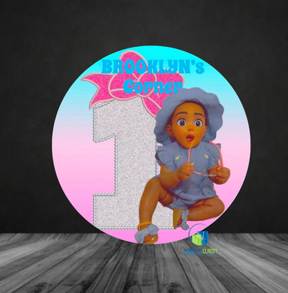 Custom Round Cover (Material: Polyester)