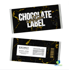 Personalized Chocolate Wrap Labels