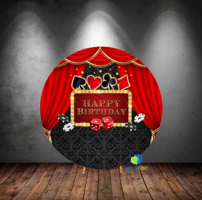 Casino Round Cover (Material: Polyester)